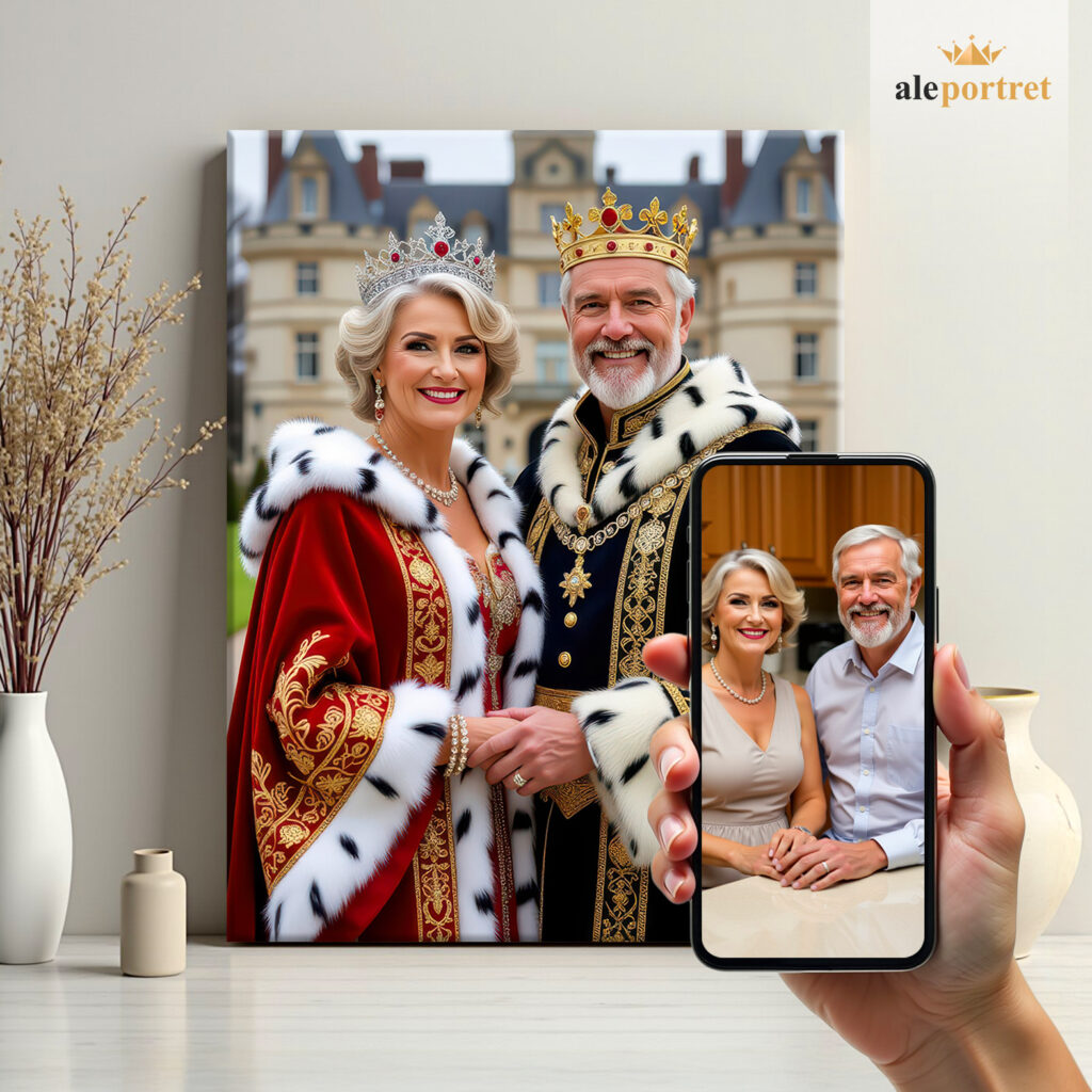 Monarchowie przed Pałacem