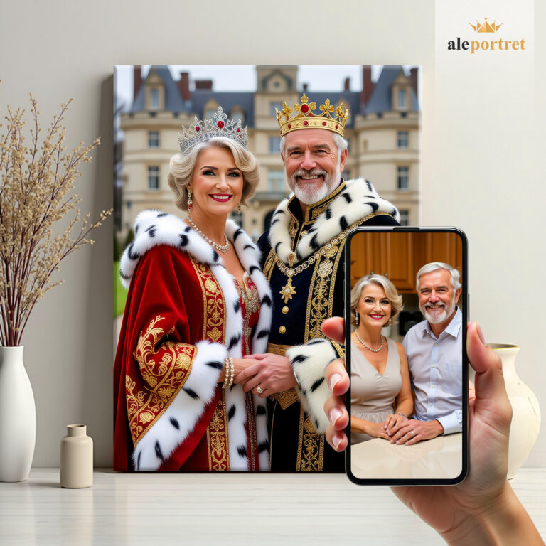 Monarchowie przed Pałacem